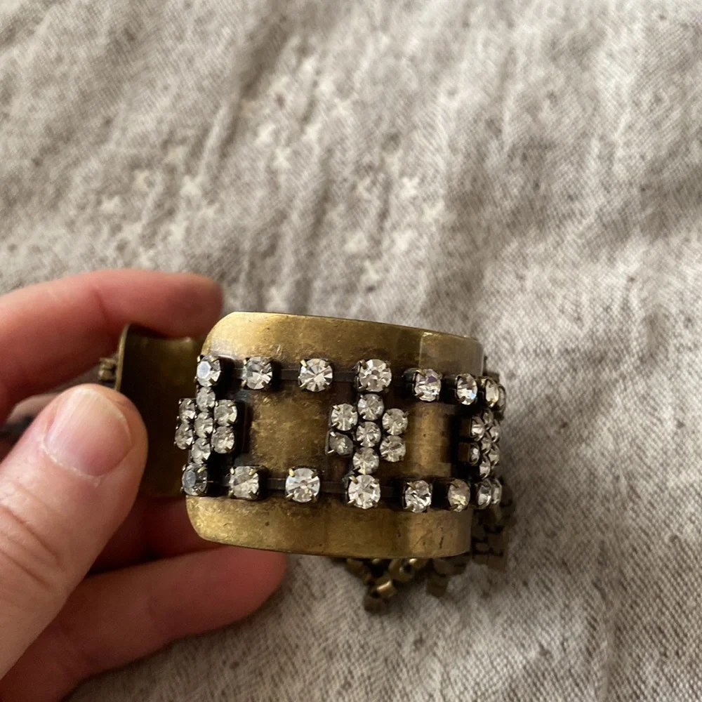 J. Crew Rhinestone Cuff bracelet - Picture 3 of 6